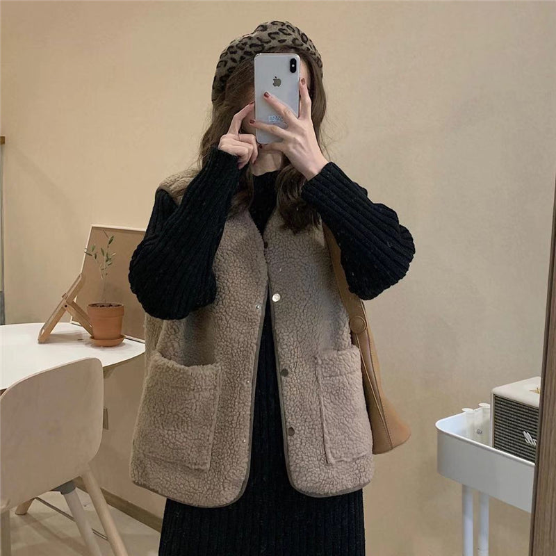 [Korean Style] Velarie Fleece Vest