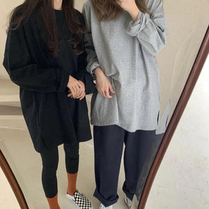 [Korean Style] Tracy Oversized Long Sleeve T-shirts