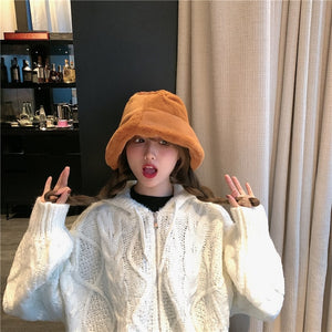 [Korean Style] Olivia Furry Bucket Hat