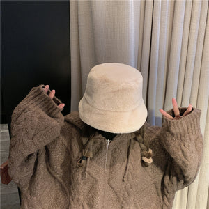 [Korean Style] Olivia Furry Bucket Hat