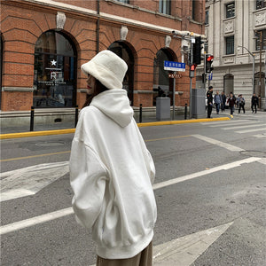 Korean Style] Kathie Solid Color Oversized Hoodie – Ordicle