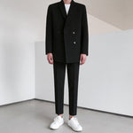 [Korean Style] Lex Black Double Suit Jackets