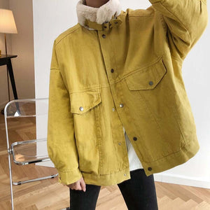 [Korean Style] Aubrey Fur Lined Thick Jacket