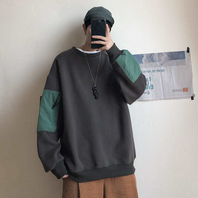 [Korean Style] Zipper Pullover Sweatshirts