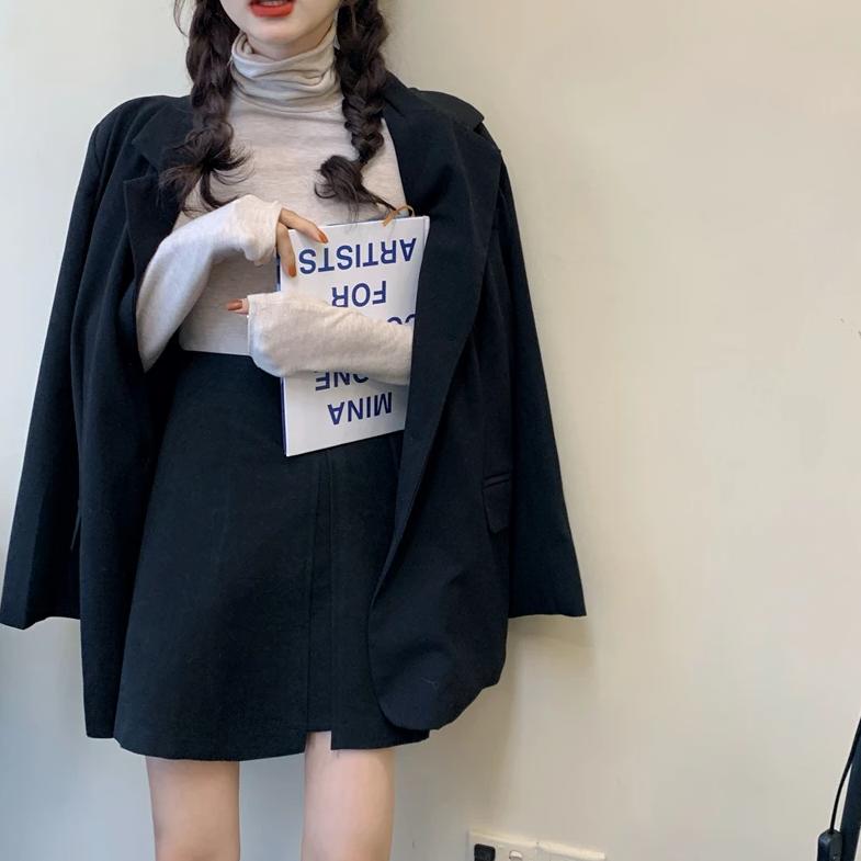 [Korean Style] Bradlie Zip up Mini Skirt