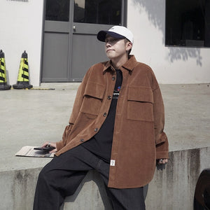[Korean Style] Lapel Corduroy Jackets