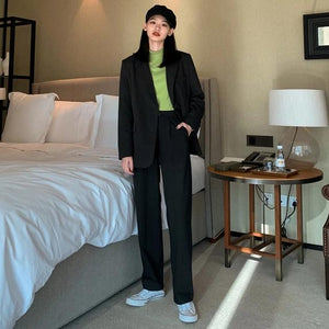 [Korean Style] Cherry Matchy Blazer and Trouser