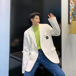 [Korean Style] White Modal Casual Jackets