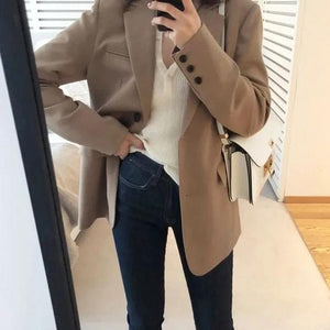 [Korean Style] Dela Solid Color Blazer