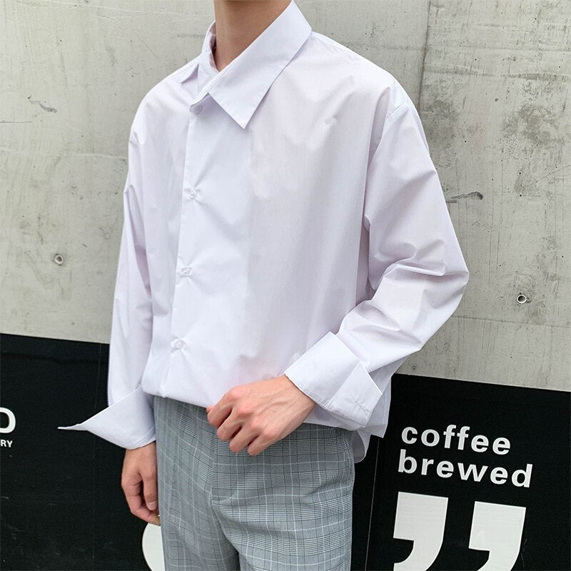 [Korean Style] Las Striped Casual Shirts