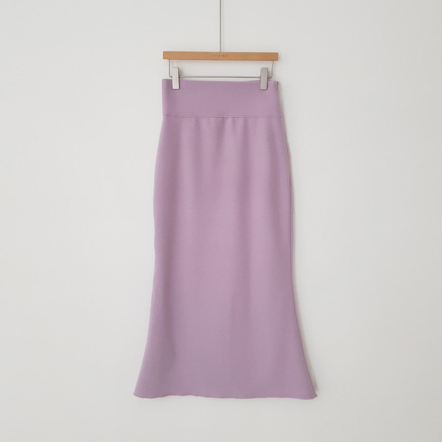[Korean Style] Minimal Slim Mermaid Midi Skirt