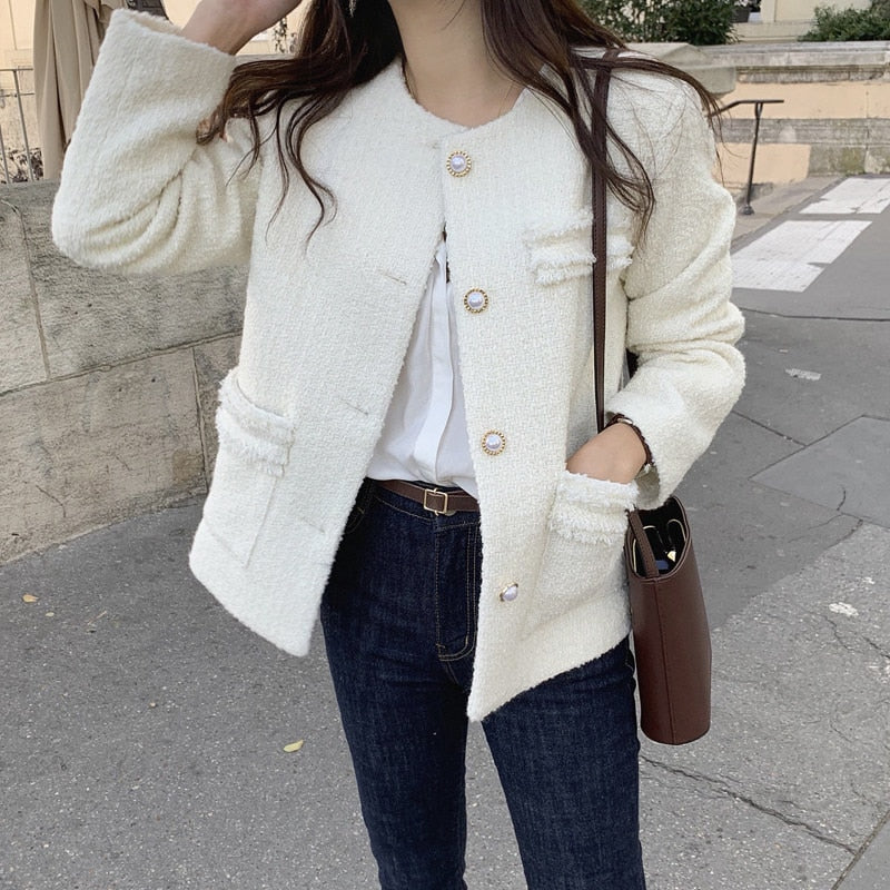 [Korean Style] Elea tweed Jacket