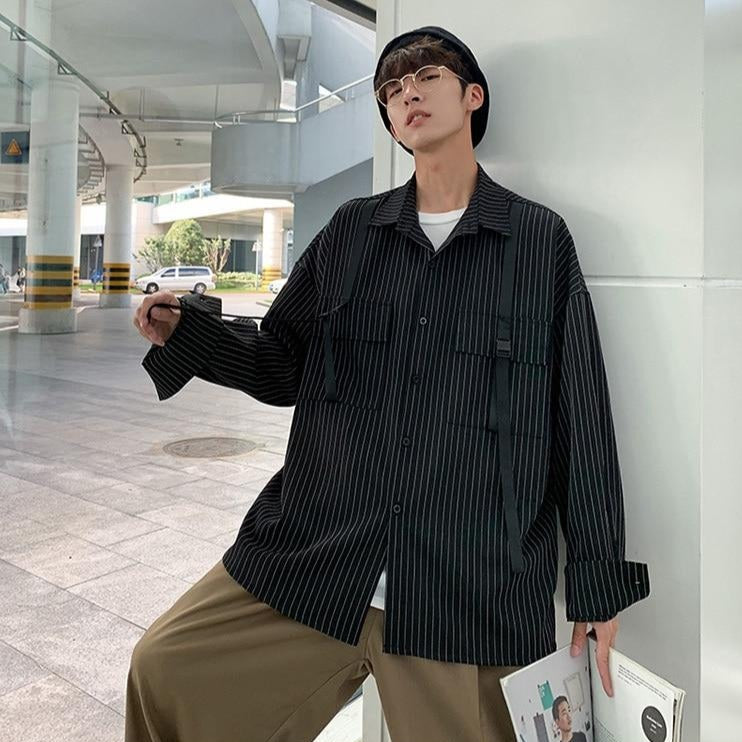 [Korean Style] Loco Casual Striped Shirts