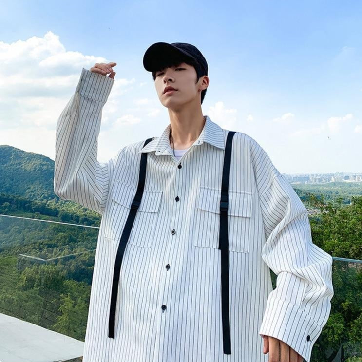 [Korean Style] Loco Casual Striped Shirts