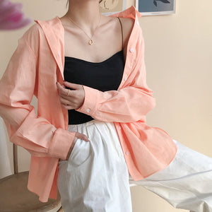 [Korean Style] Belle 5 Colors thin strap Cotton Camis