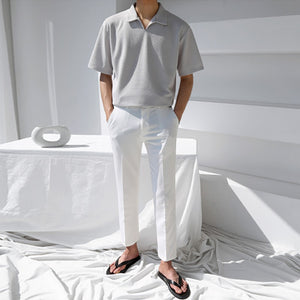 [Korean Style] 2 Colors Cotton Polo Shirts