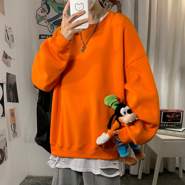 Oversized Sweatshirt Orange