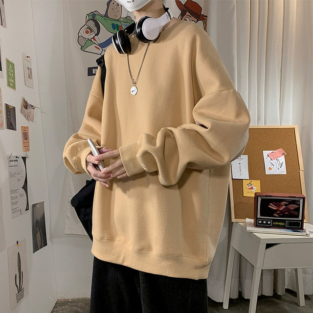 [Korean Style] Daily Basic Oversized Sweatshirts