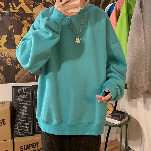 [Korean Style] Daily Basic Oversized Sweatshirts