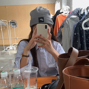 [Korean Style] Juni Loose Fit Striped Shirts