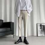 [Korean Style] 4 Colors Ankle-cut Straight Casual Pants