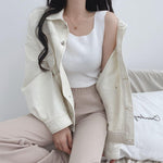 [Korean Style] Vanchi Loose Fit 2 Colors Jacket