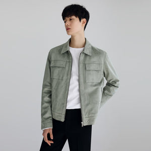 [Korean Style] Bolyn Solid Zip Jackets