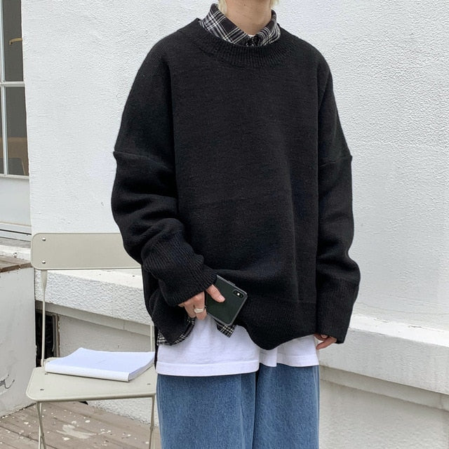 [Korean Style] Cashmere Blend Oversized Sweaters