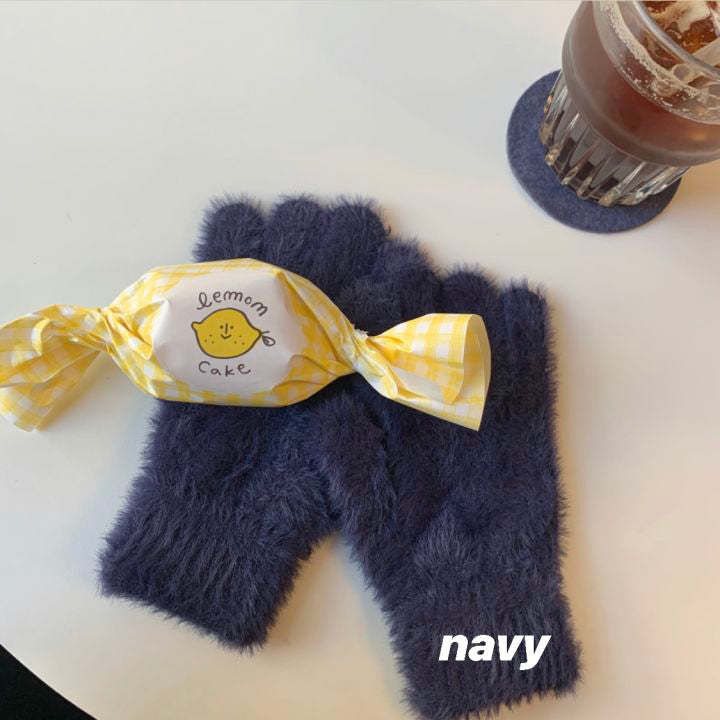 [Korean Style] Warm-me-up Fuzzy Women Gloves