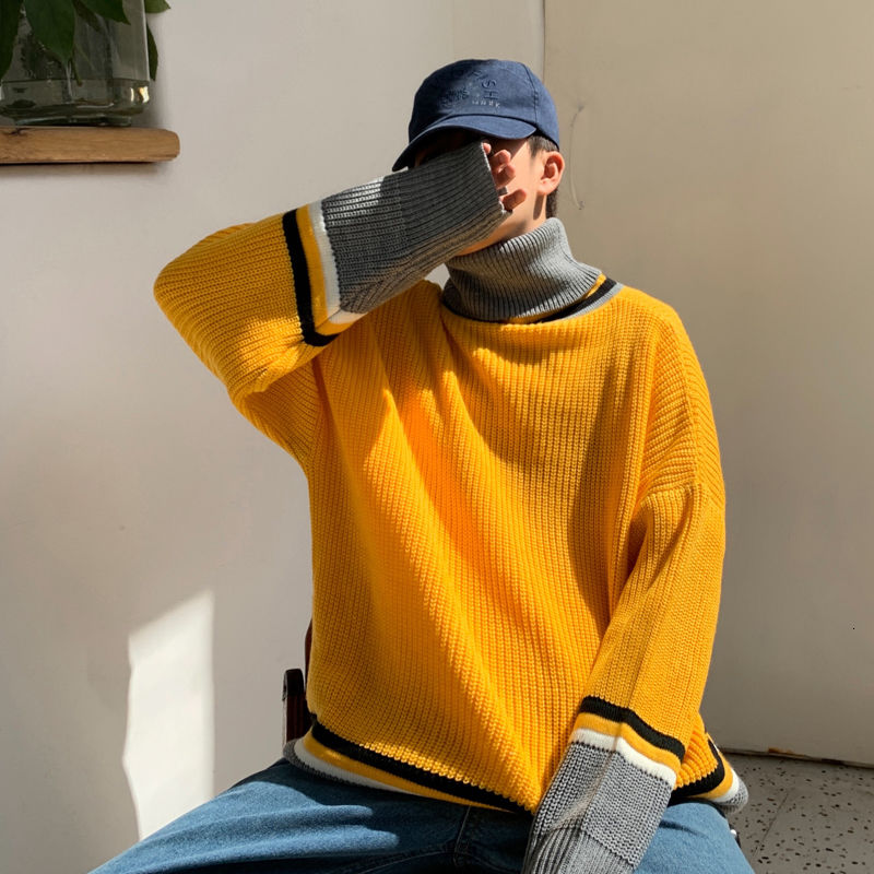 [Korean Style] Colorwork Turtleneck Sweater