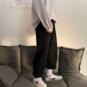 [Korean Style] 2 Colors Pleated Corduroy Pants
