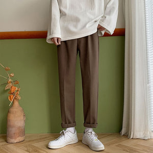 [Korean Style] Cashmere Blends Woolen Pants