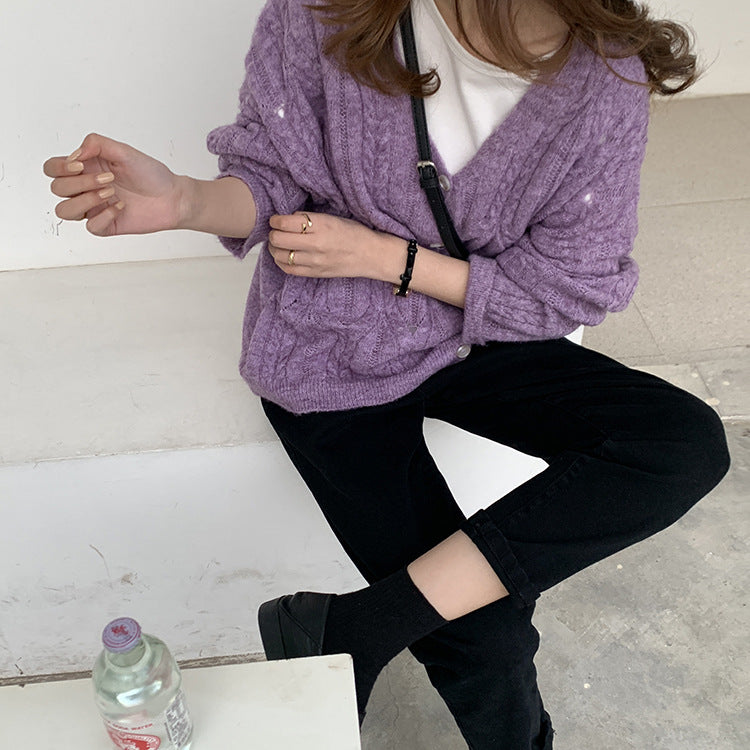 [Korean Style] Rotrina High Waist Black Straight Jeans