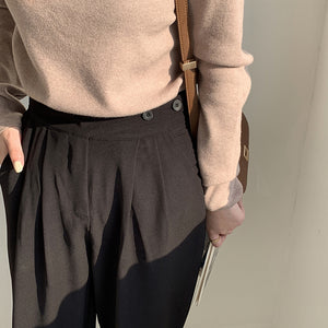 [Korean Style] Betz Pleated Full Length Trousers