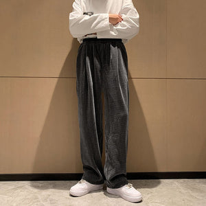 [Korean Style] 3 Colors Drawstring Corduroy Pants