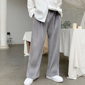 [Korean Style] 2 Colors Chiffon Pleated Wide Pants