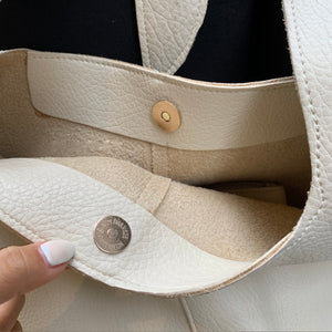 [Korean Style] 4 Colors Adjustable Ribbon Strap Faux Leather Tote Crossbody Shoulder Bag