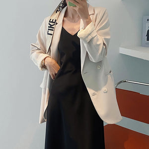 [Korean Style] Pheora Satin Solid Color Slip Dress