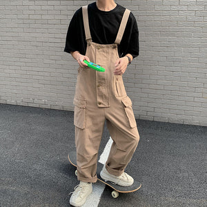 [Korean Style] Pettes Cargo Casual Overall Pants