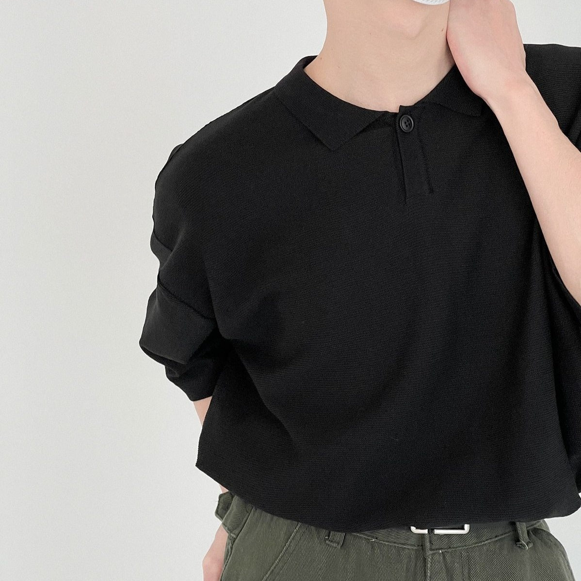 [Korean Style] 3 Colors Oversized Polo T-shirts