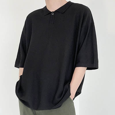 [Korean Style] 3 Colors Oversized Polo T-shirts