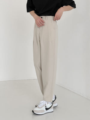 [Korean Style] 2 Colors Bony Straight Pants