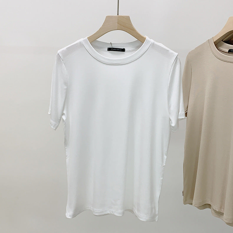 [Korean Style] 9 Colors Basic Solid Short Sleeve Cotton Tee