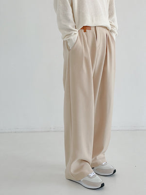 [Korean Style] 2 Colors Loose Wide Trousers