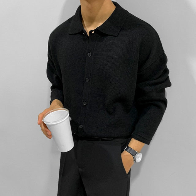 [Korean Style] 3 Colors Knitted Polo shirts