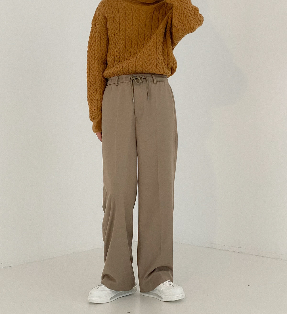 [Korean Style] 3 Colors Casual Wide Trousers