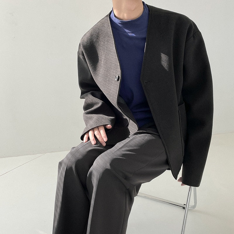 [Korean Style] 2 Colors V-Neck Cardigan Jackets
