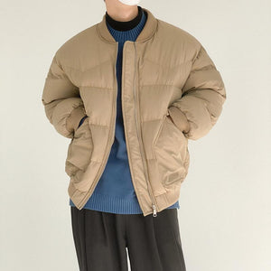 [Korean Style] 2 Colors Casual Bomber Parkas