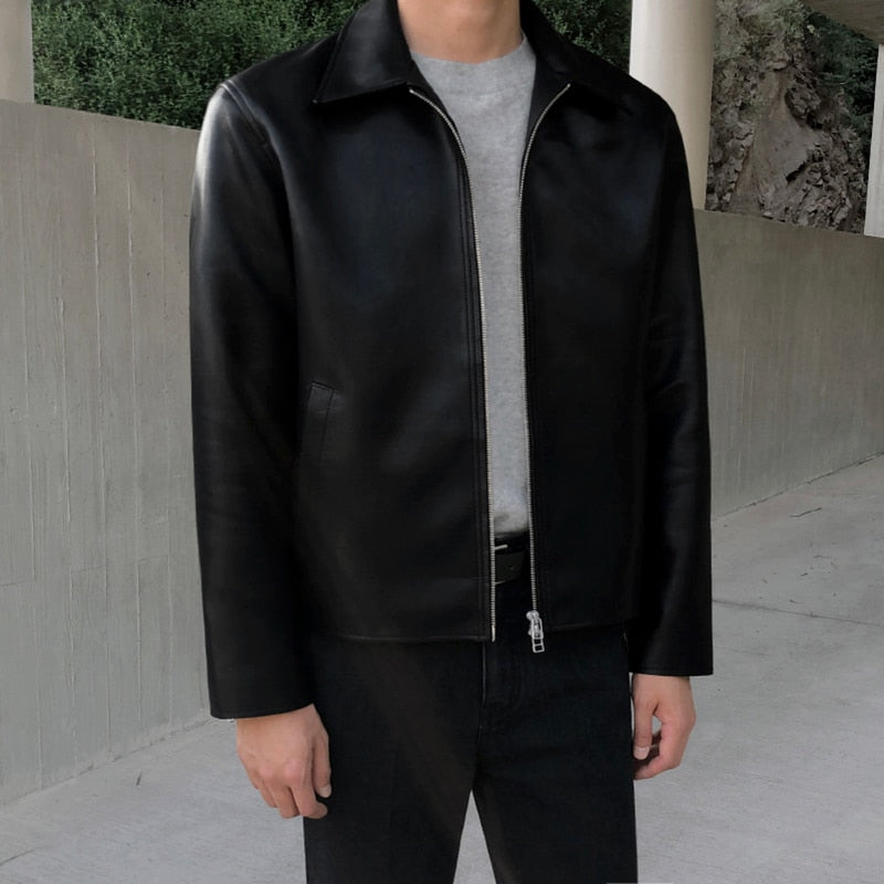 [Korean Style] Faux Leather Biker Jackets