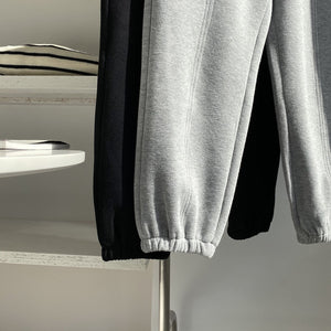 [Korean Style] 2 Colors Drawstring Cinched Waist Fleece Lined Sweatpants